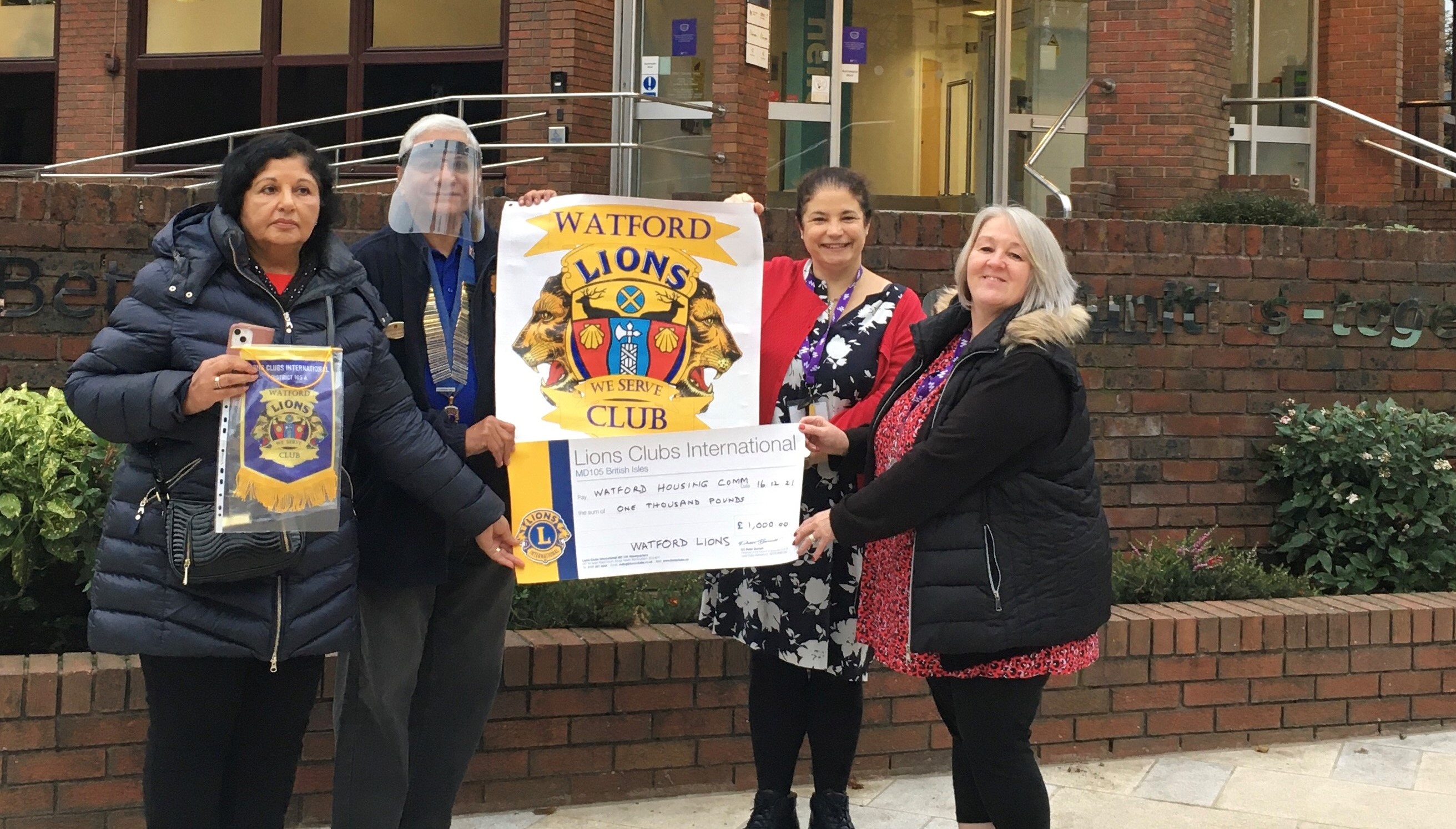 A generous donation from Watford Lions Club!