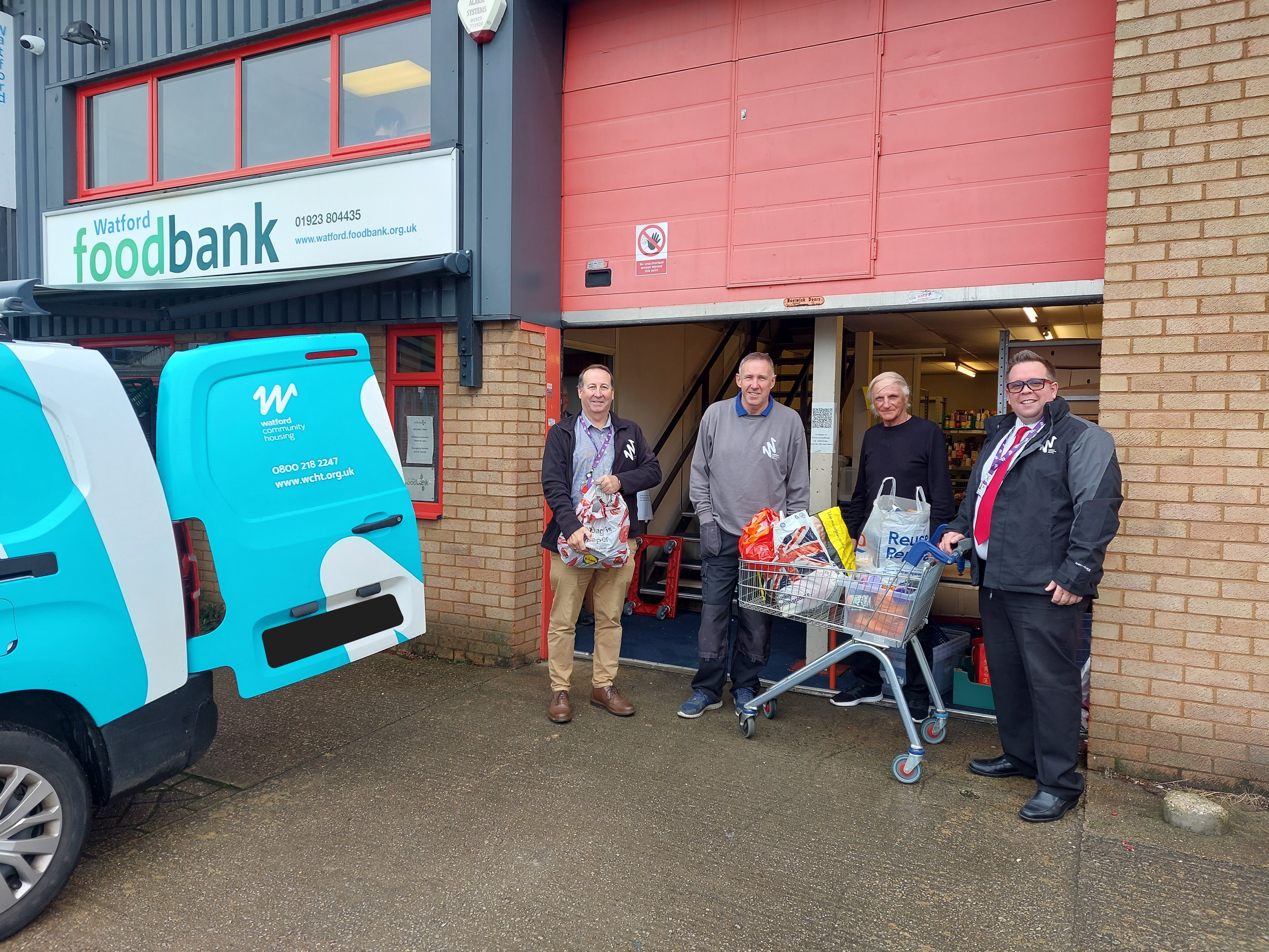 Watford Community Housing support Watford Foodbank with a large donation 