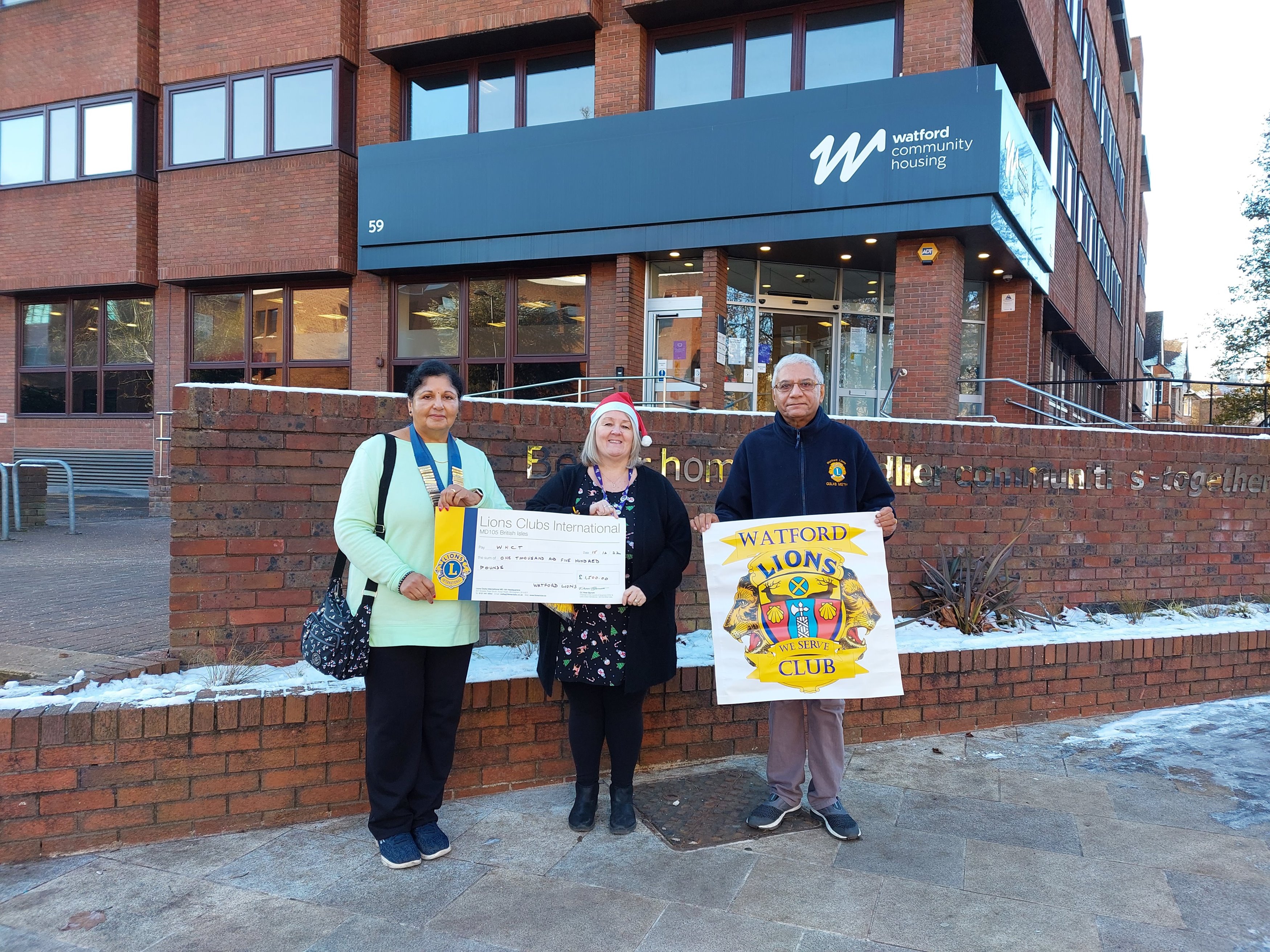 Watford Lions Club help support our tenants this winter
